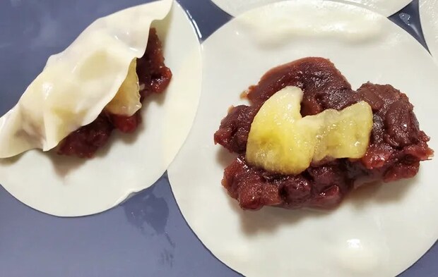 『おやつ餃子』の完成写真