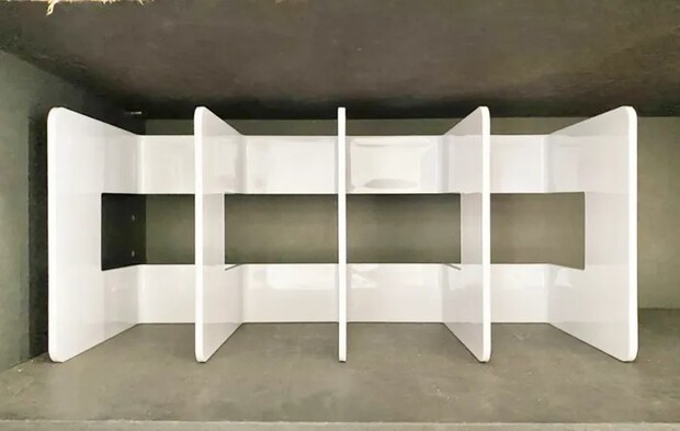 ダイソー『ブックエンド　4つ仕切り』の使用写真