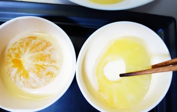 『バニラ風味プリン』を作る写真