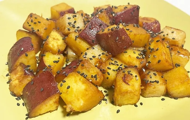 『大学芋餅』の完成写真（撮影：エニママ）