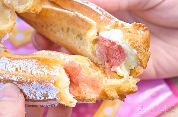 『ハートのリングシュー（ストロベリー）』の写真（撮影：grapeフード編集部）