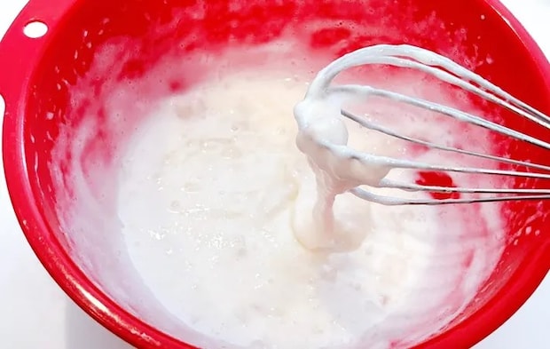 『餅入りパンケーキ』を作る写真（撮影：キジカク）