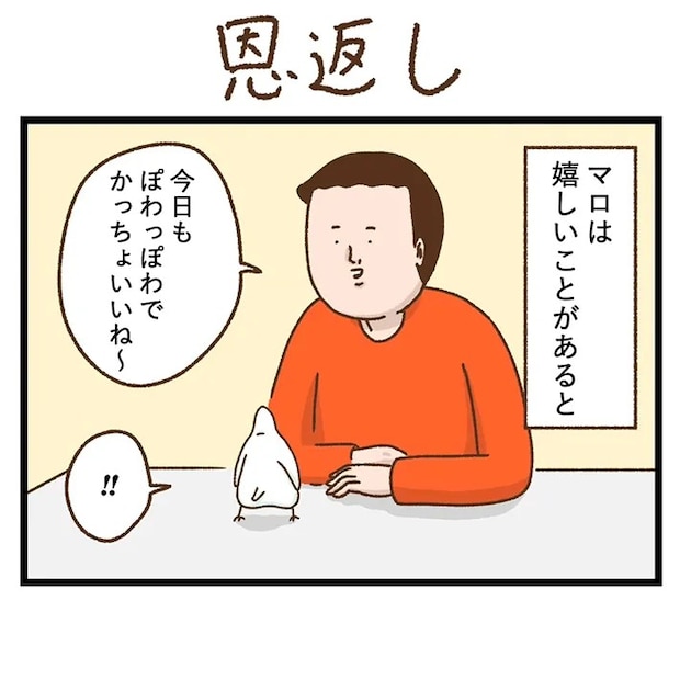 セキセイインコとの日常を描いた漫画の写真