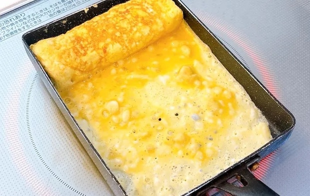 『バナナの玉子焼き』を作る写真（撮影：キジカク）