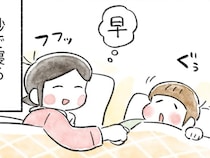 「寝るの早」　娘と猫が『秒』で爆睡したワケが？