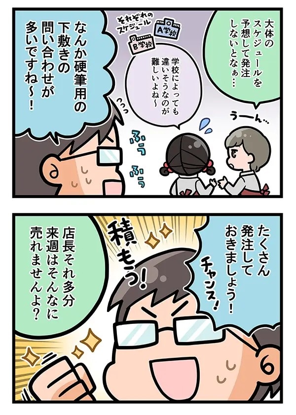 接客業の店員のエッセイ漫画