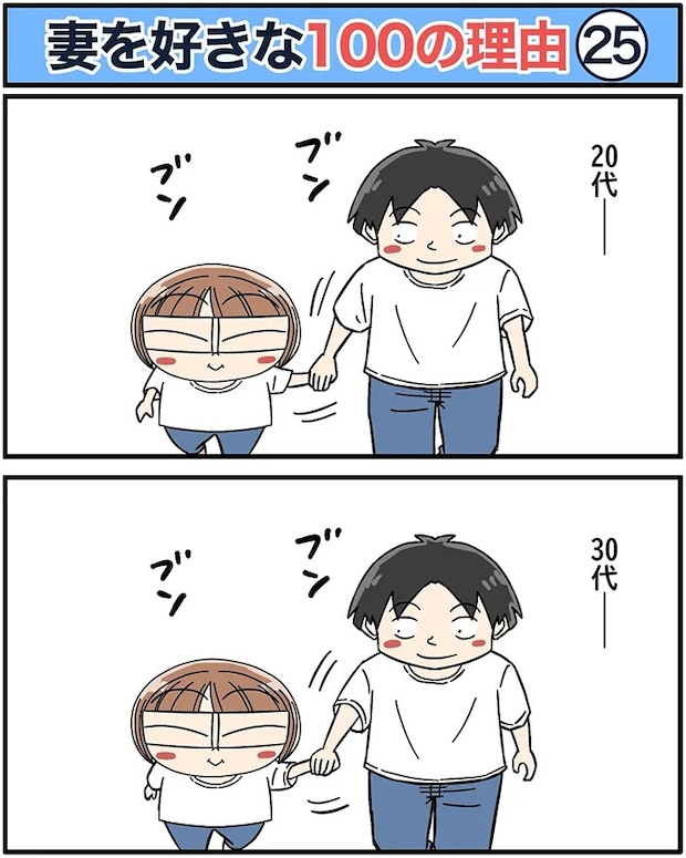 夫婦の日常を描いたエッセイ漫画の写真