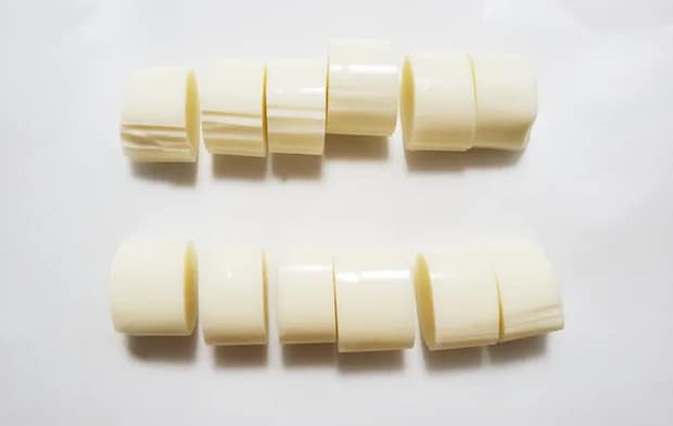 『さけるチーズしるこ』を作る写真（撮影：エニママ）