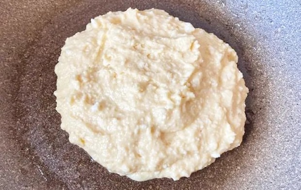 『豆腐入りホットケーキ』を作る写真（撮影：エニママ）