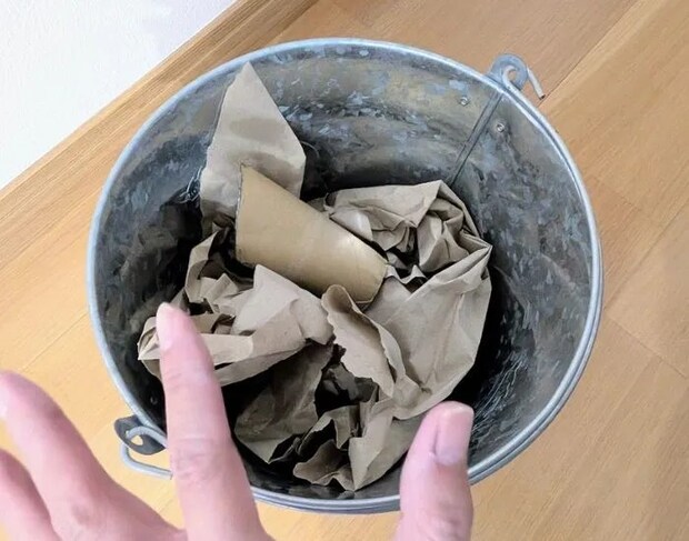 掃除後に捨てられる使い捨てノズル（撮影：grapeライフハック編集部）