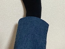 縫わずに『裾上げ』完了　ヘアゴム1本でジーンズの丈を上げるテクニック