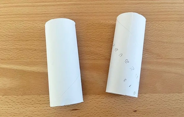 トイレットペーパーの芯の写真（撮影：grapeライフハック編集部）