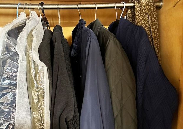 衣類収納のライフハック写真（撮影：grapeライフハック編集部）