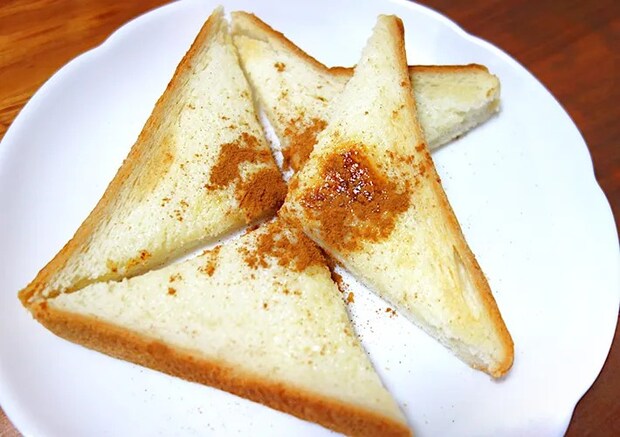 完成した『ミルクトースト』の写真（撮影：エニママ）