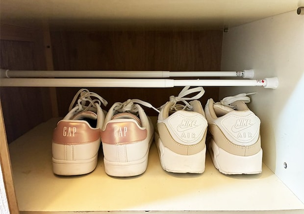 靴箱の整理写真（撮影：grapeライフハック編集部）