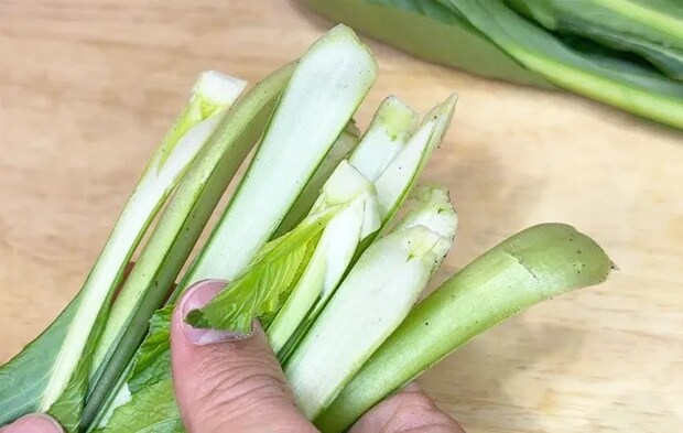 『小松菜の切り方』の写真（撮影：キジカク）