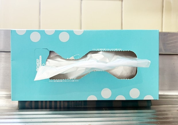 ティッシュの空箱の活用写真（撮影：grapeライフハック編集部）