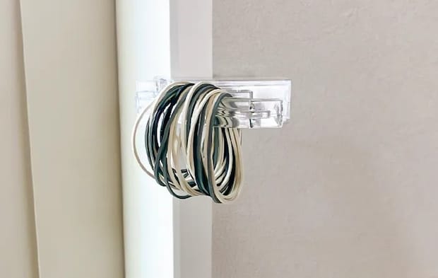 輪ゴムをかけた写真（撮影：エニママ）