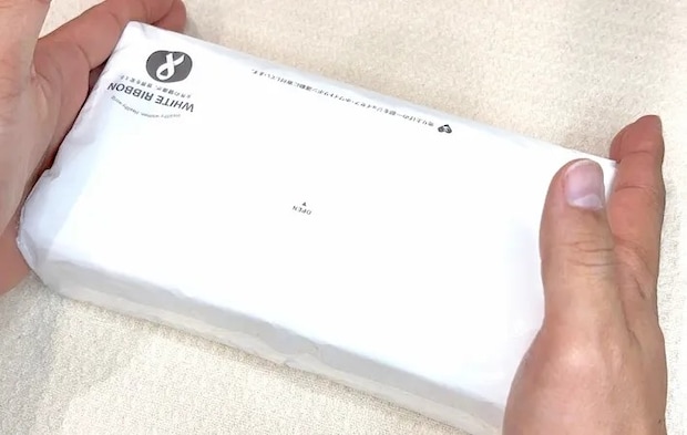 『ソフトティッシュを開ける方法』の写真（撮影：キジカク）