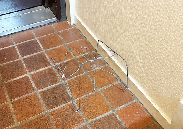 針金ハンガーの活用写真（撮影：grapeライフハック編集部）