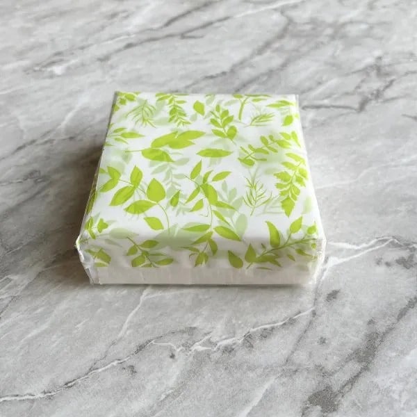 外袋をかぶせて保管している残り半分のティッシュ（撮影：grapeライフハック編集部）