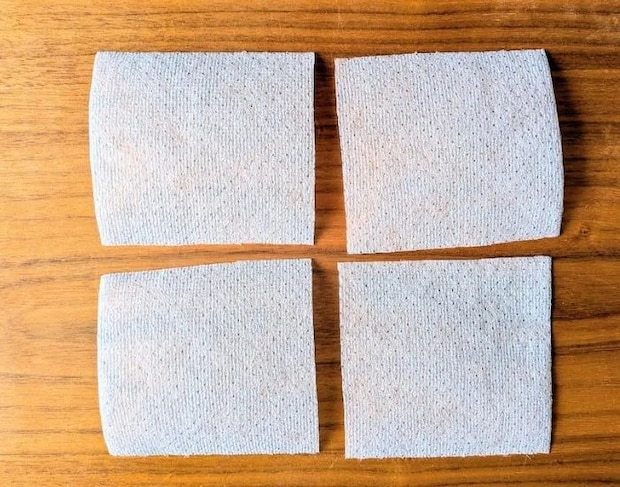 シートをカットした様子（撮影：grapeライフハック編集部）