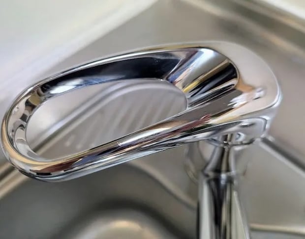 レバーハンドル掃除後（撮影：grapeライフハック編集部）