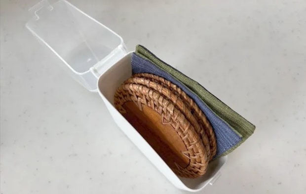 コースターを収納した画像（撮影：エニママ）