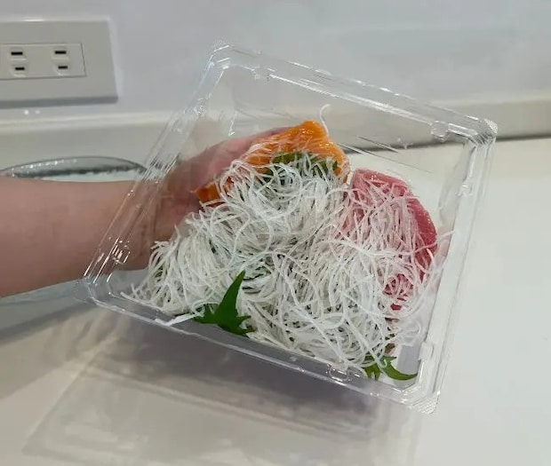 ひっくり返した状態の様子（撮影：grapeフード編集部）