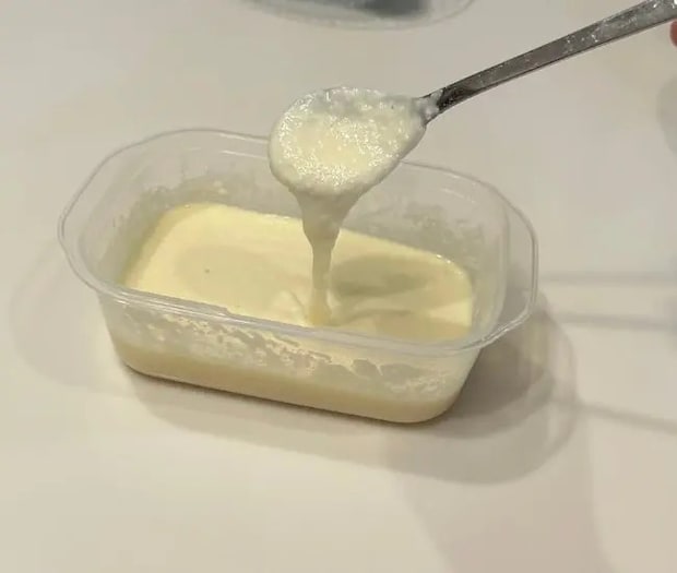 加熱後に混ぜてなめらかになった様子（撮影：grapeフード編集部）