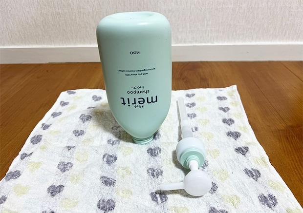 シャンプーボトルの写真（撮影：grapeライフハック編集部）