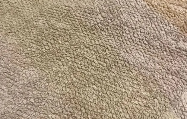 『タオルの表面』の写真（撮影：Heulie）