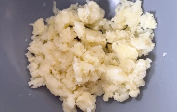 潰したジャガイモの画像（撮影：エニママ）