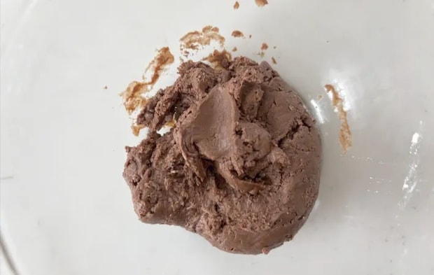 チョコレートクッキーの生地の画像（撮影：エニママ）
