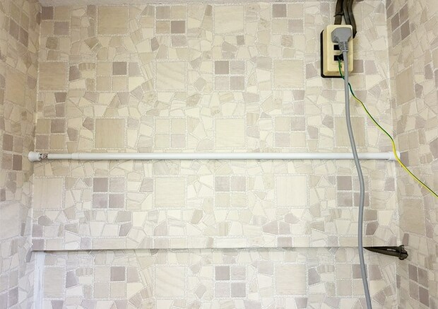 つっぱり棒の活用写真（撮影：grapeライフハック編集部）