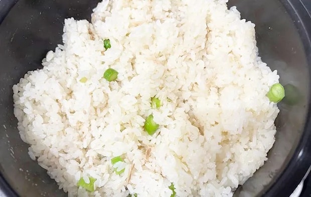 アスパラガスを混ぜ込んだ画像（撮影：エニママ）