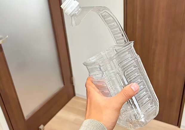 ペットボトルが全部切れた状態の写真（撮影：キジカク）