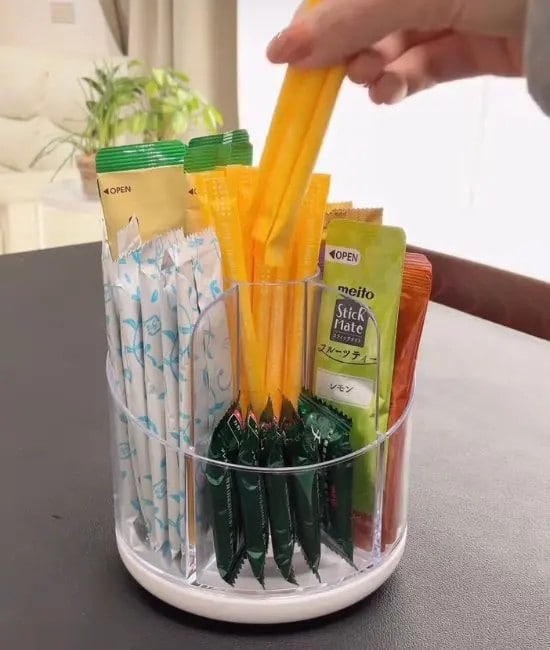 スティックコーヒーを収納した様子