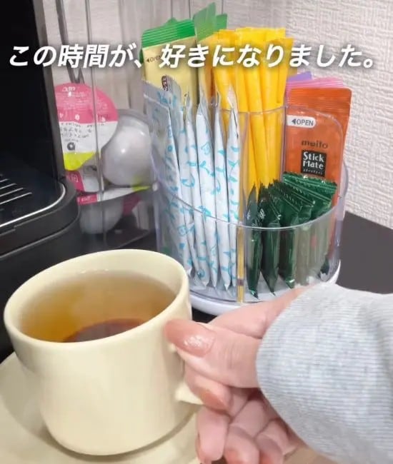 キッチンに置いた様子