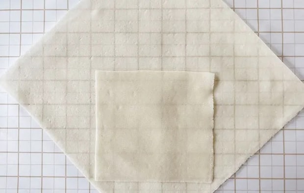 ミニサイズの春巻きの皮を置いた画像（撮影：エニママ）