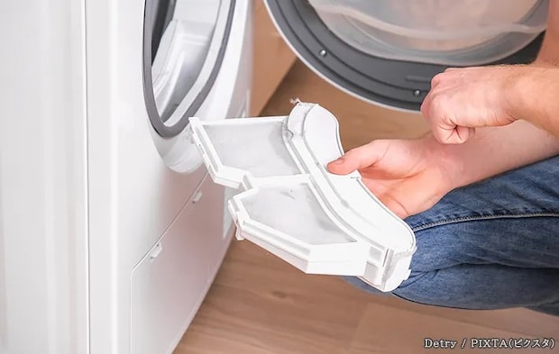 乾燥機のフィルターの写真