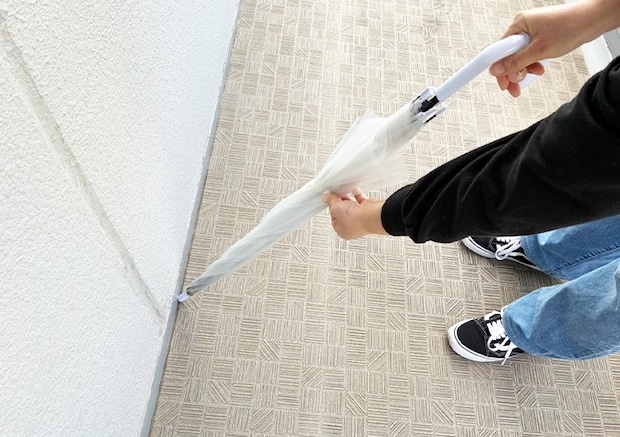 傘の写真（撮影：grapeライフハック編集部）