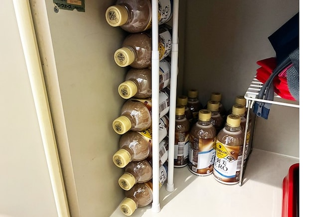 つっぱり棒の活用写真（撮影：grapeライフハック編集部）