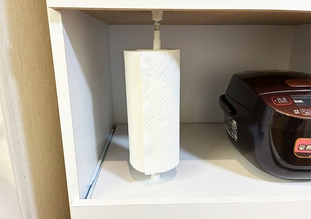 キッチンペーパーの収納方法の写真（撮影：grapeライフハック編集部）