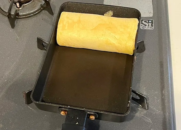 玉子焼き器で焼いたホットケーキの写真（撮影：grapeフード編集部）