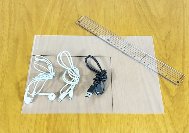 クリアファイルの活用写真（撮影：grapeライフハック編集部）