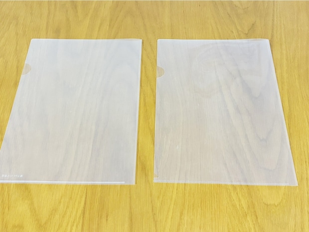 クリアファイルに紙は入れません！　ホッチキスで『3つのポッケ』を作ると…