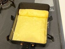 ホットケーキミックスを『玉子焼き器』で焼いたら…　できたおやつに「お弁当にぴったり！」