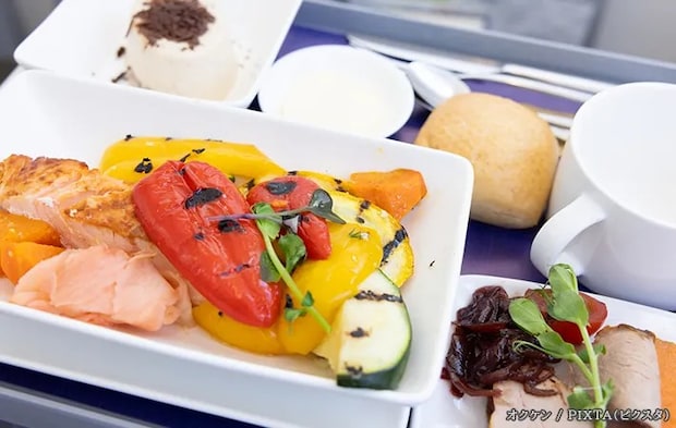 機内食の写真