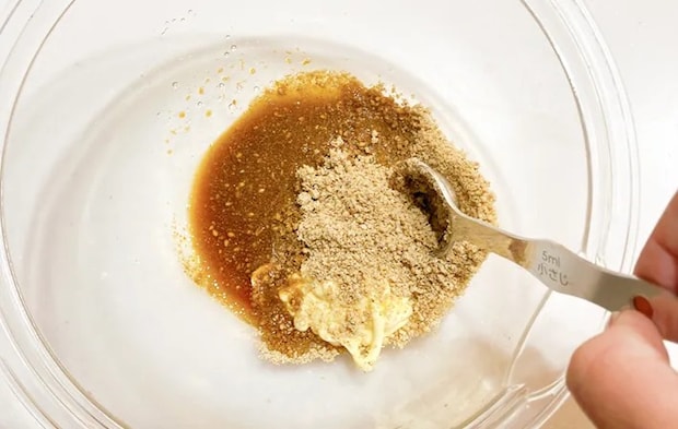 Aを混ぜている画像（撮影：エニママ）